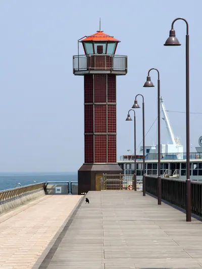 Takamatsu Harbor Tamamo Pier Lighthouse